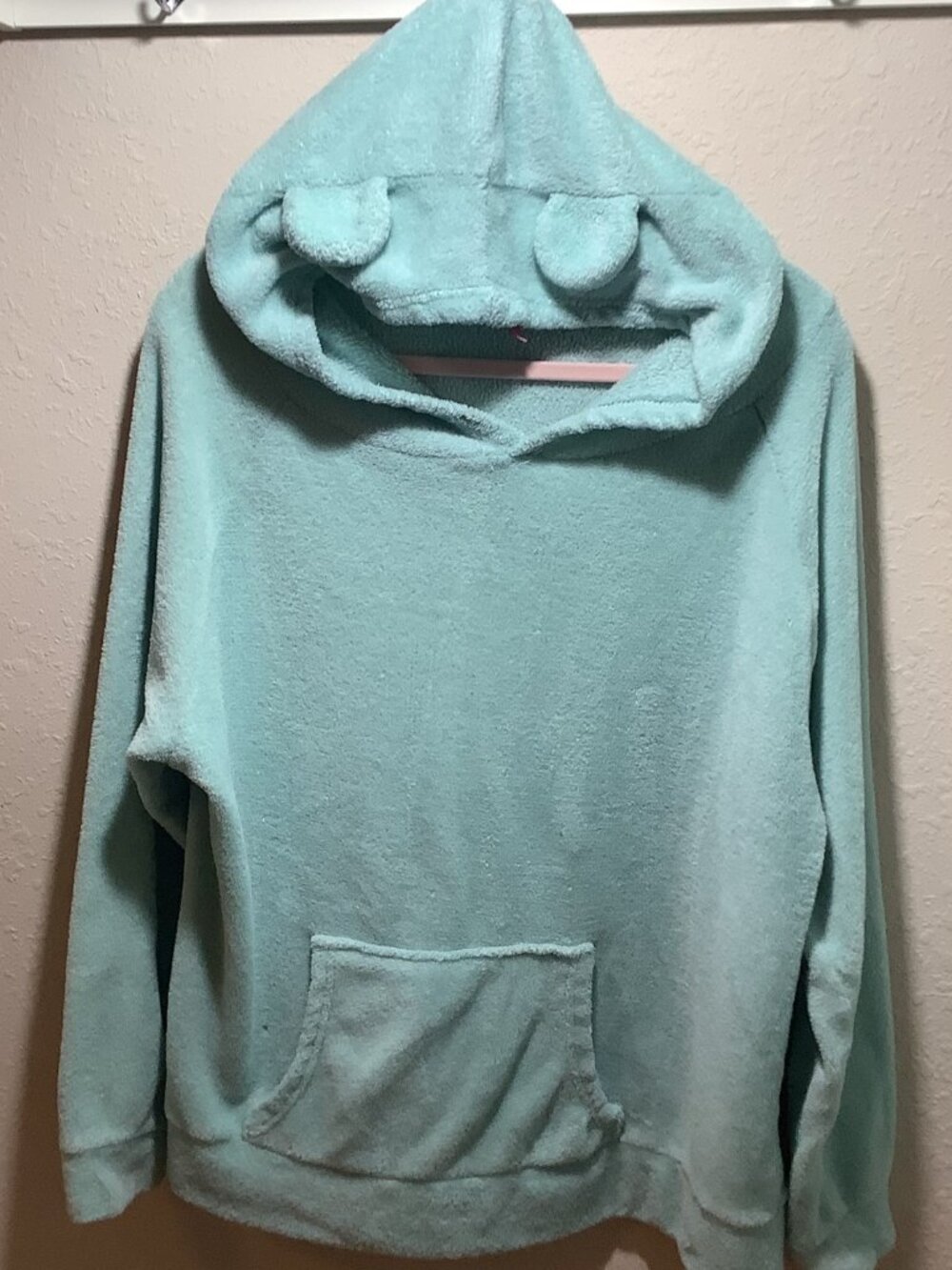 Tarea Bear Ear Hoody Hoodie Mint Blue Green Size XL